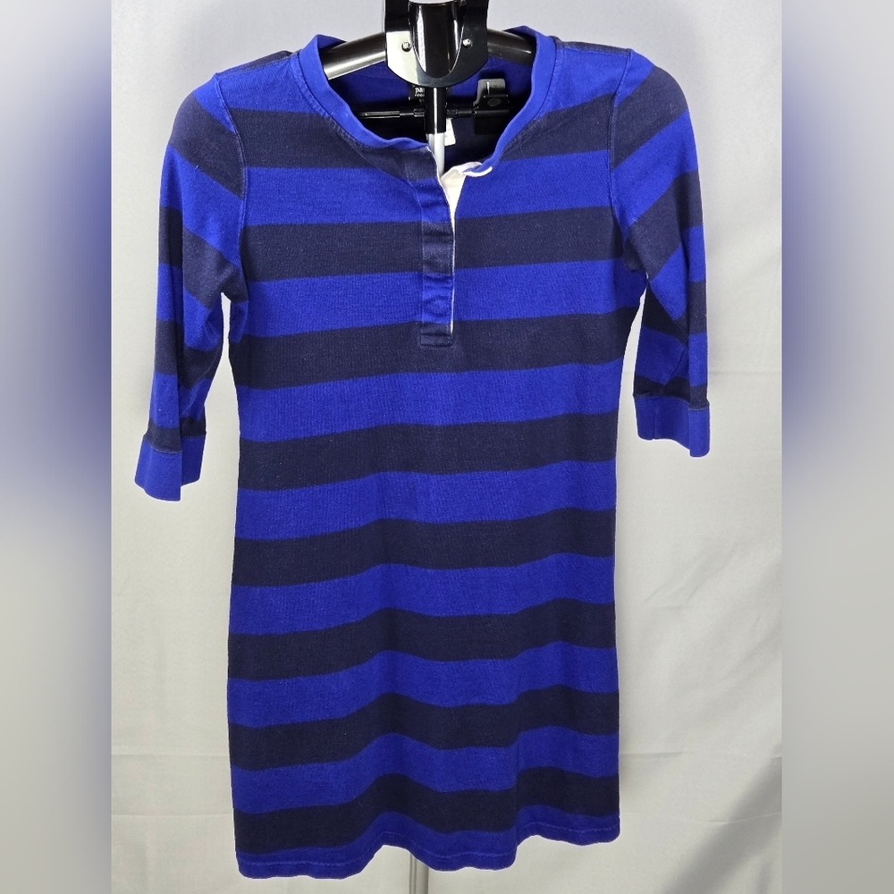 Patagonia 100% Cotton Soft Grunge Chunky Stripe Midi‎ Dress, Small